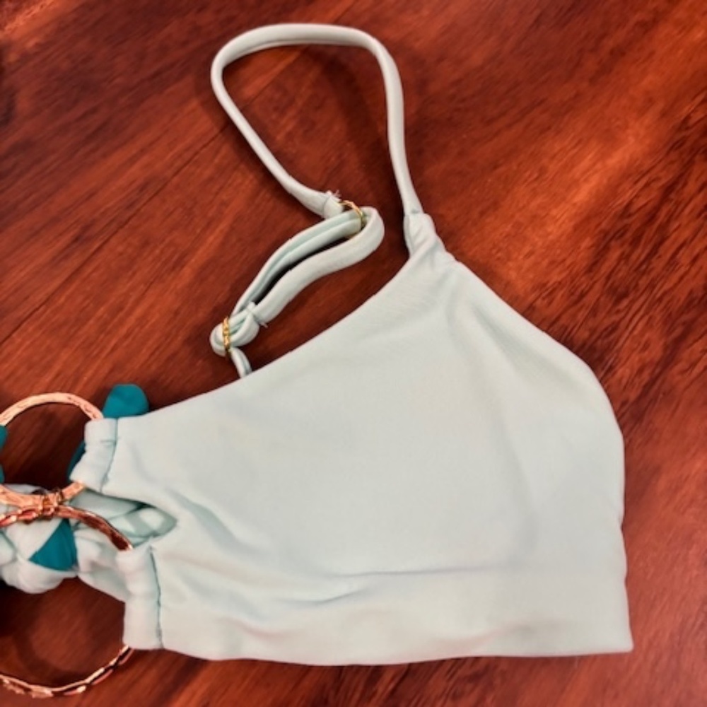 Two-Tone Ring Detail Bikini Set - Picture 7 of 15